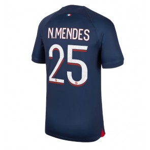 Paris Saint-Germain Nuno Mendes #25 Koszulka Podstawowych 2023-24 Krótki Rękaw